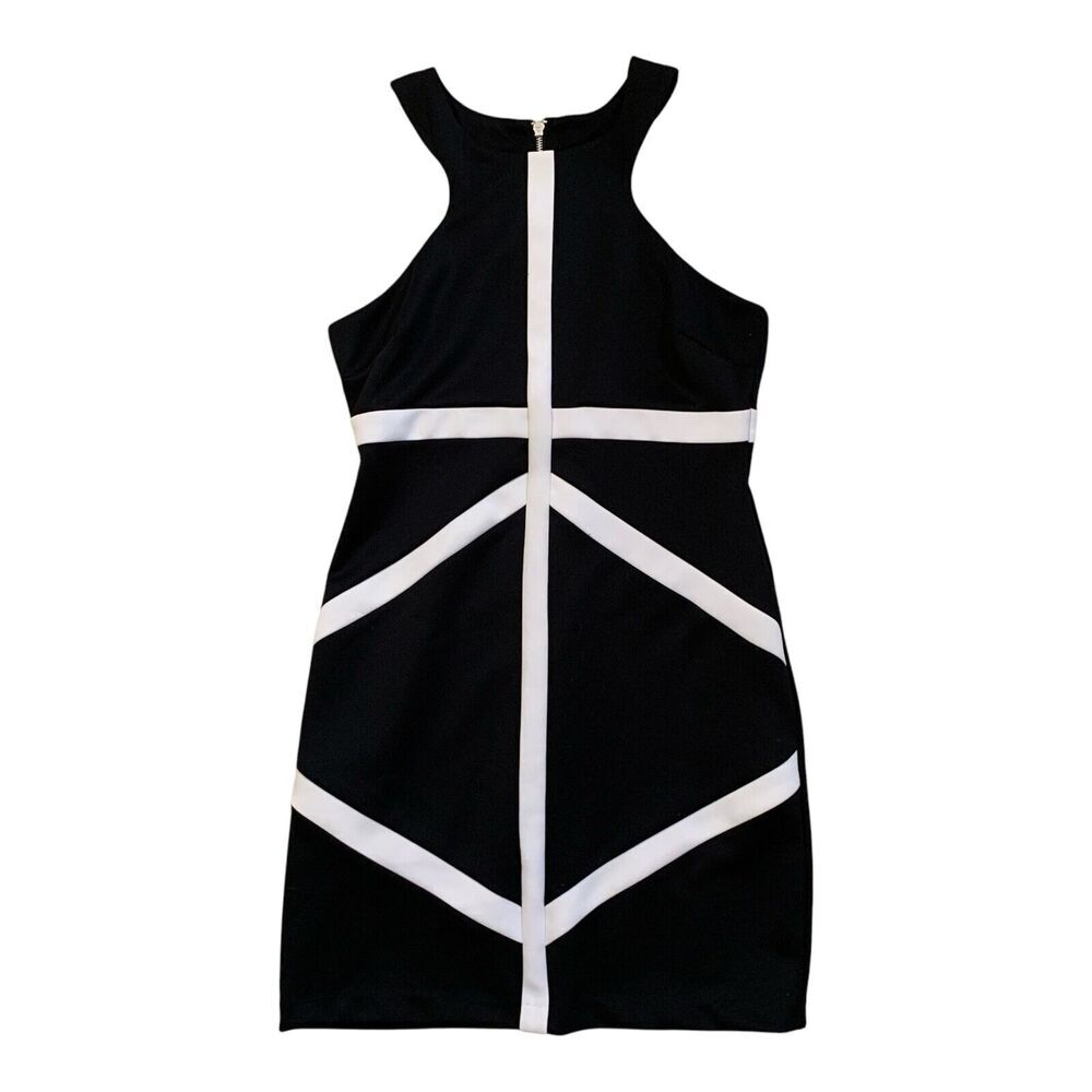 Bisou Bisou Women's DressSize 10 Black Sleeveless Bodycon Stretch Empire Waist